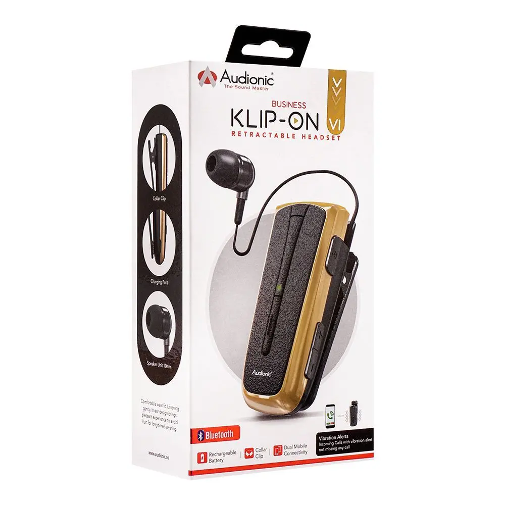 Audionic Klip-On V1 Retractable Headset